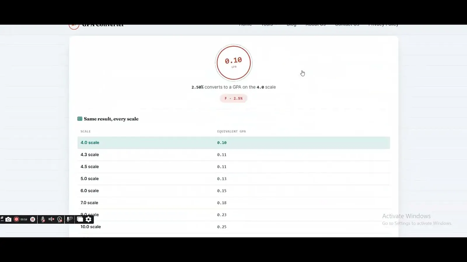GPA to Percentage Converter screenshot 1 (video preview)