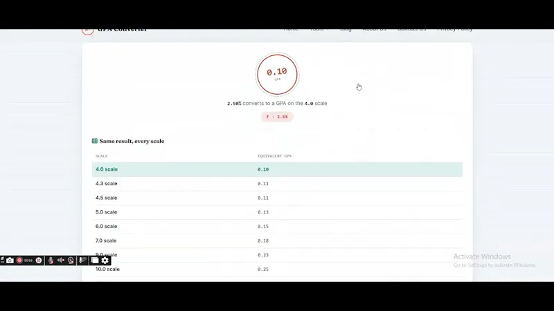 GPA to Percentage Converter screenshot 1 (video preview)