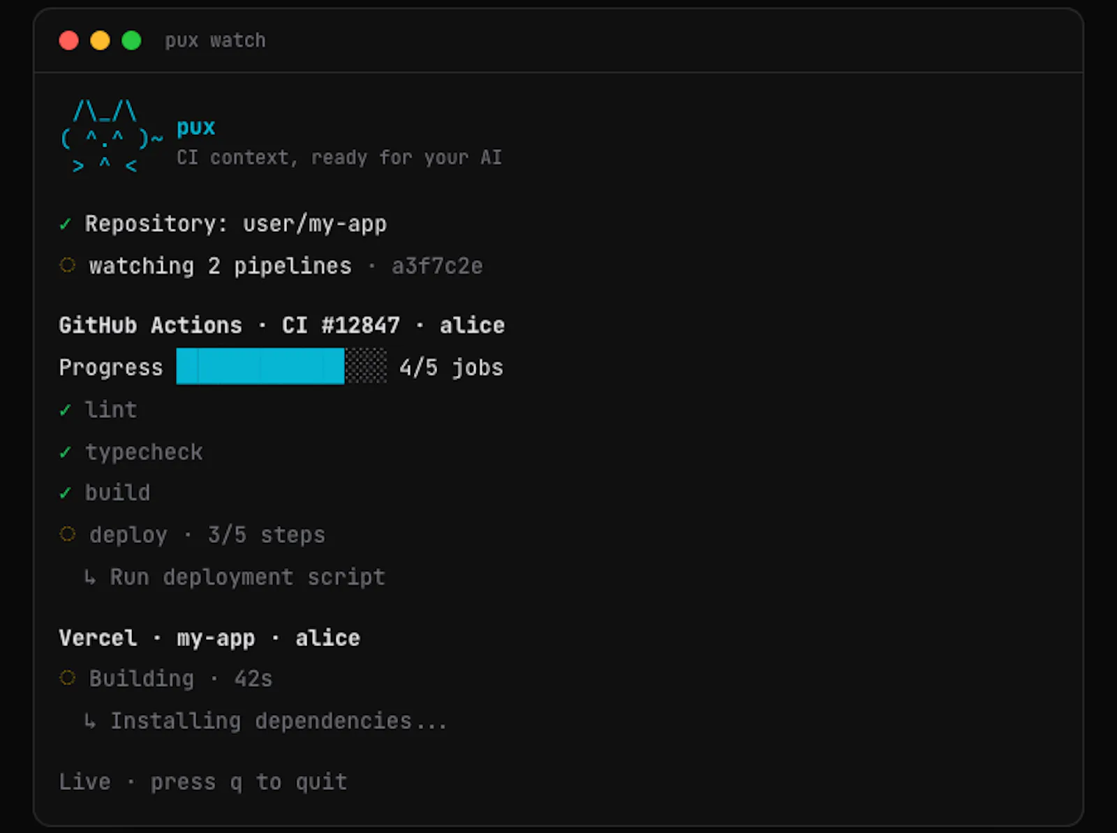 pux.sh screenshot 3