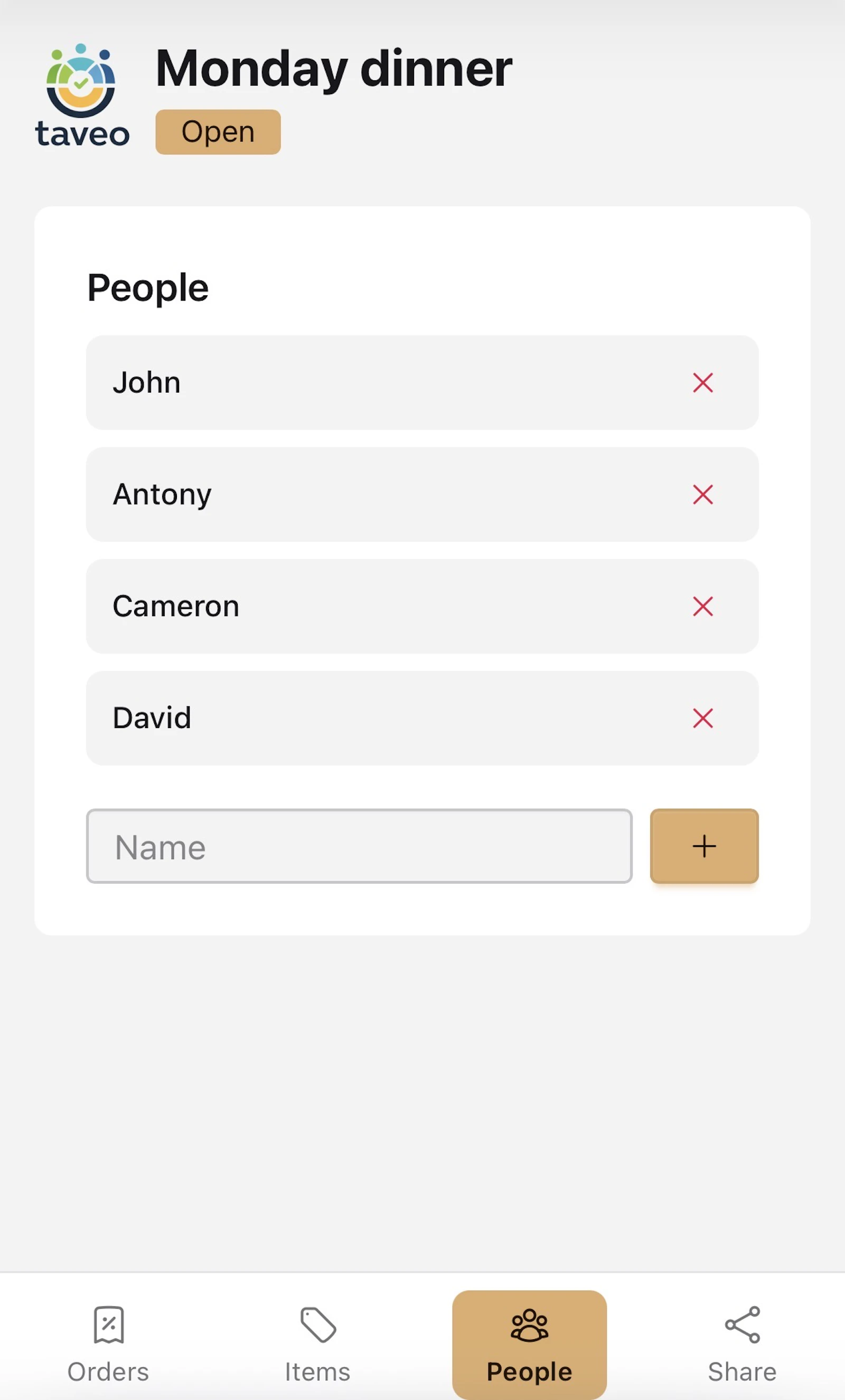 Taveo — Split the bill, no hassle screenshot 5