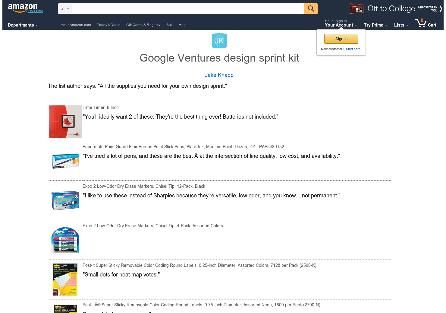 GV design sprint kit