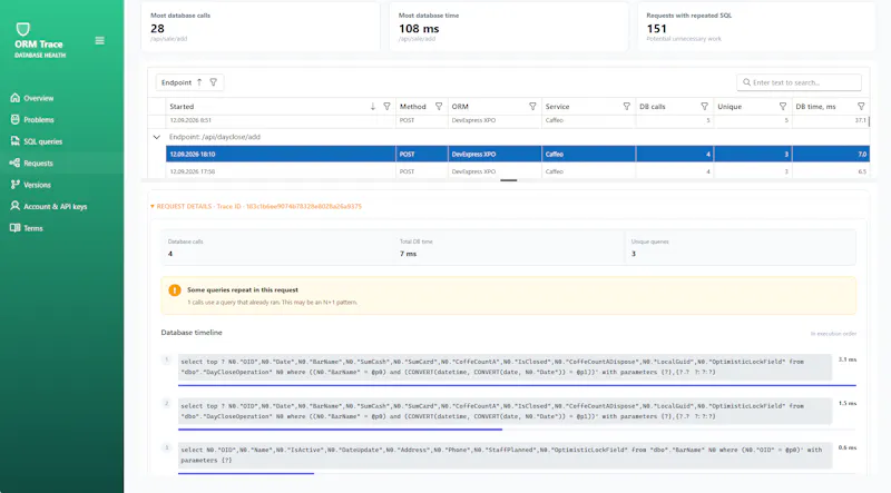 ORM Trace screenshot 5