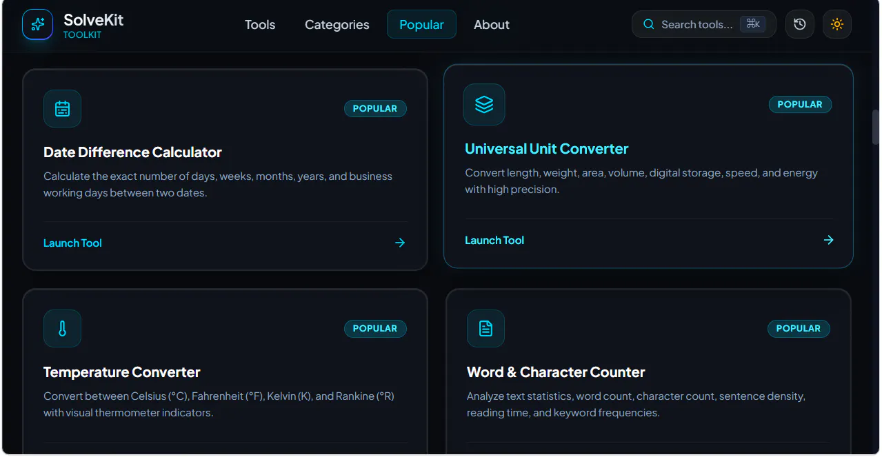 SolveKit — Universal Problem gallery image
