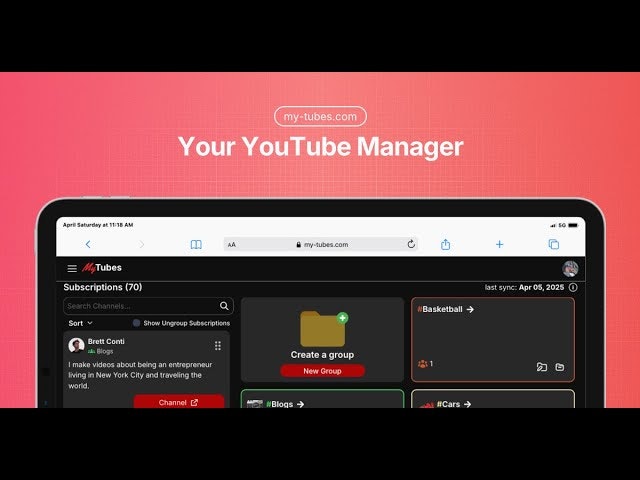 My Tubes: YouTube manager tool gallery image