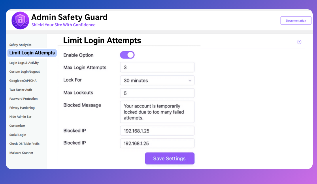 Admin Safety Guard  - Screenshot 2 preview
