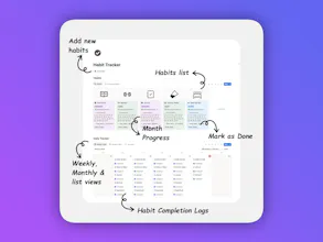 Habit Tracker in Notion gallery image