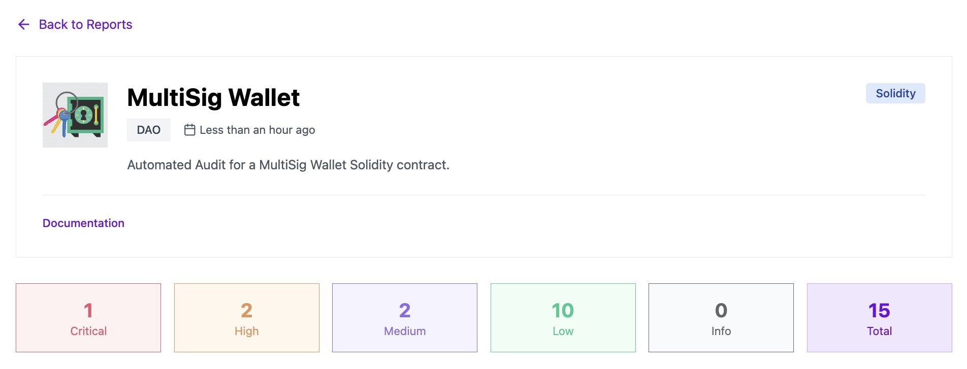 Primo passaggio - Audit a contratto intelligente gratuito con AI e Slither media 6