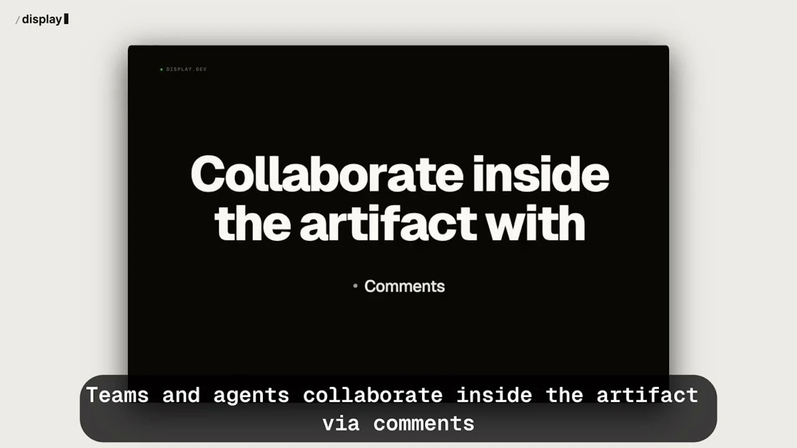 display.dev screenshot 1 (video preview)