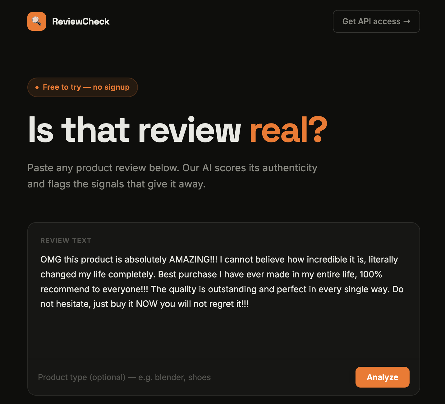 Fake Review Detector