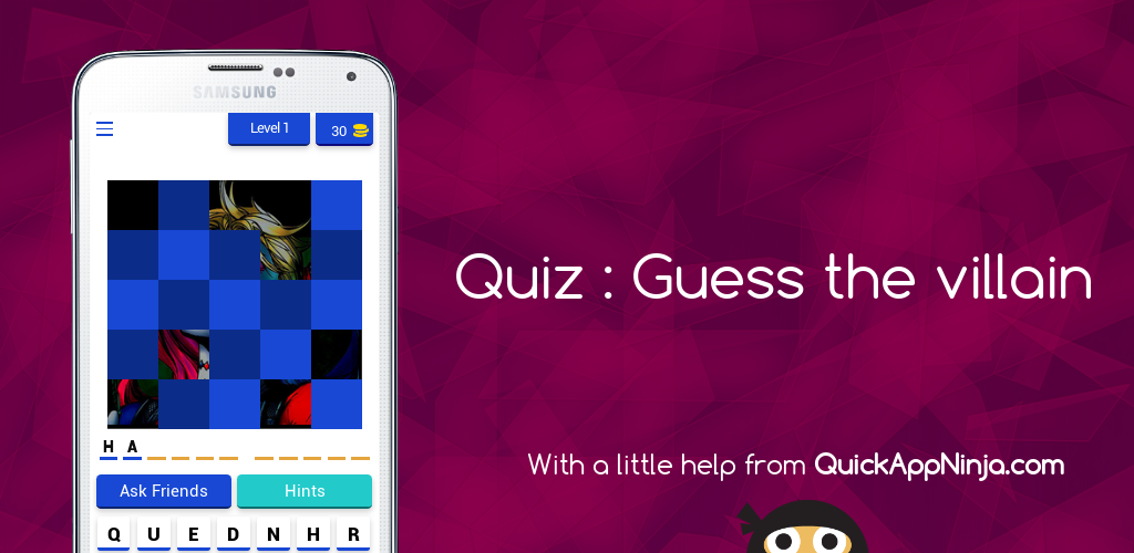Quiz game - Guess the villains gallery image