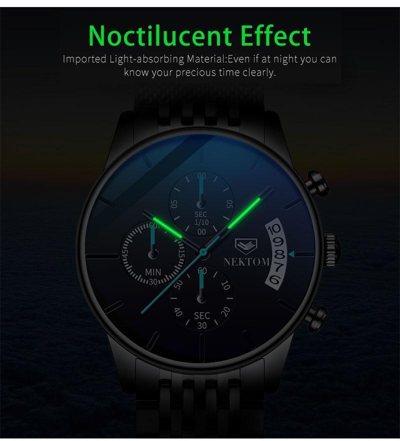 Nektom Chronograph Waterproof Watches gallery image