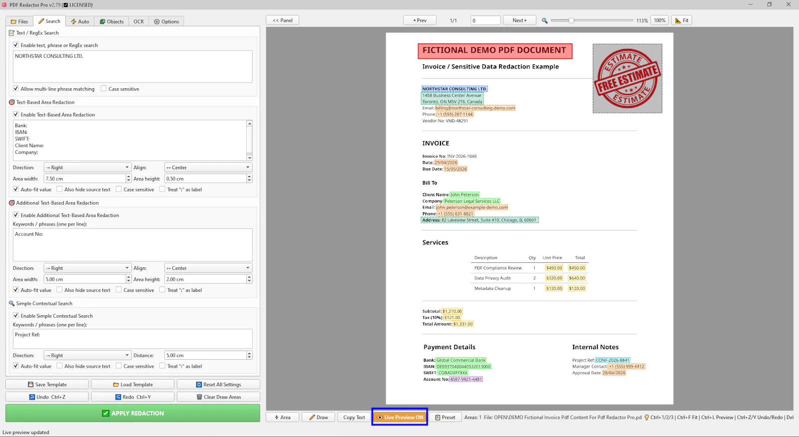 PDF Redactor Pro screenshot 7