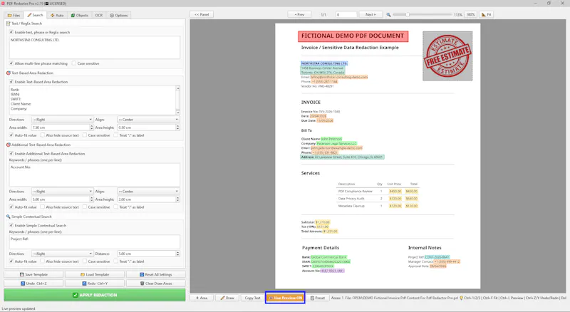 PDF Redactor Pro screenshot 7