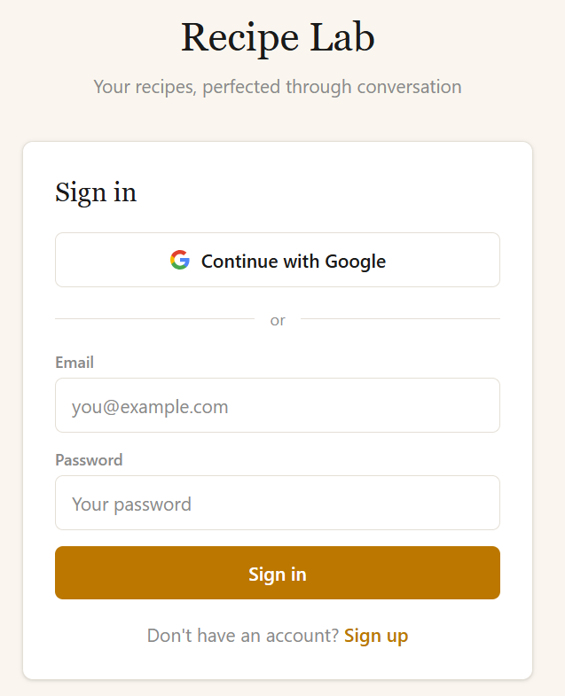 Recipe Lab gallery image
