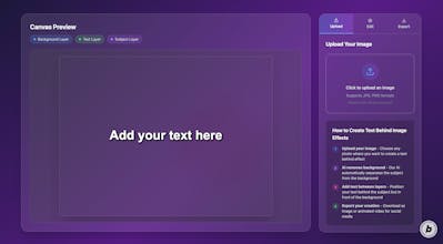 BehindText gallery image