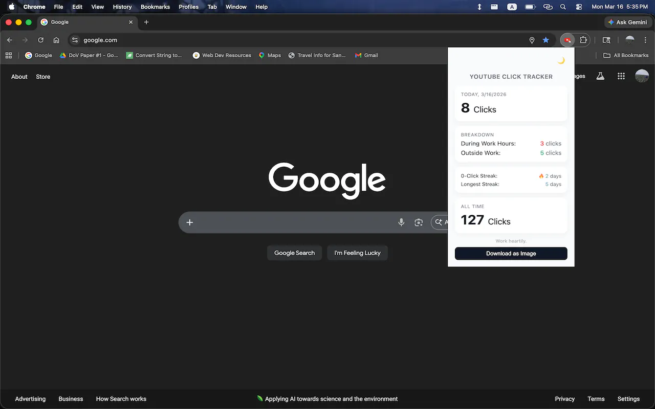 YouTube Click Tracker のプロダクトバナー
