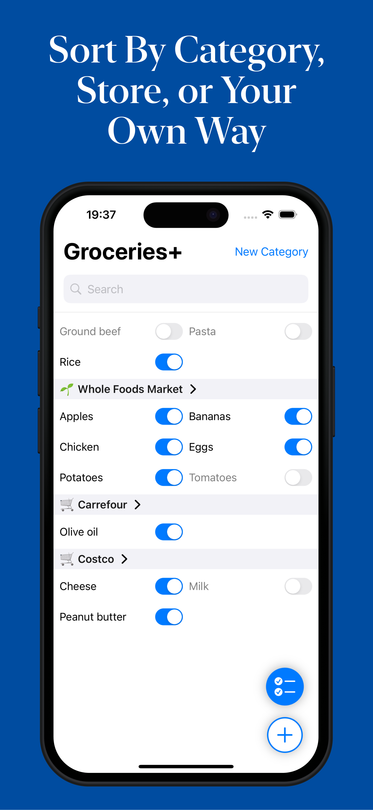 Comestibles: lista de compras media 3
