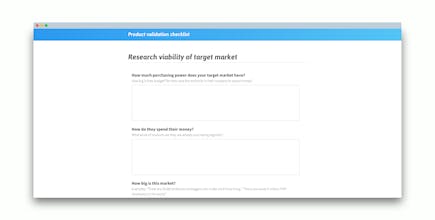 Product Validation Checklist gallery image