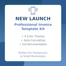 Professional Invoice Template Kit gallery image