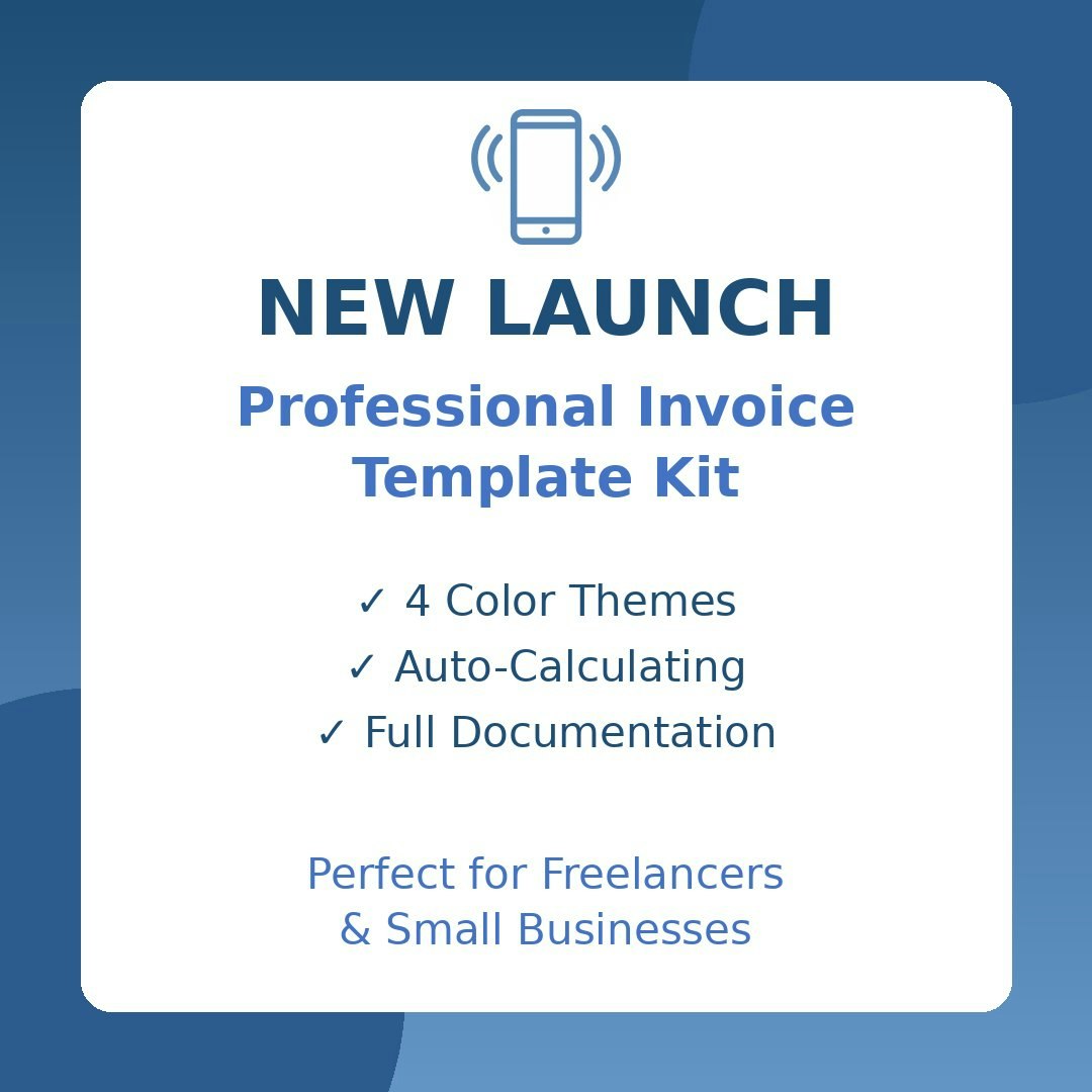 Professional Invoice Template Kit - Screenshot 3 showing product features and functionality