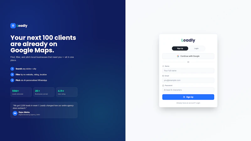 Leadly screenshot 2