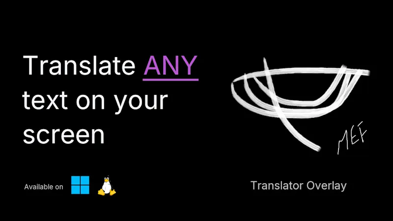 Translator Overlay screenshot 1 (video preview)