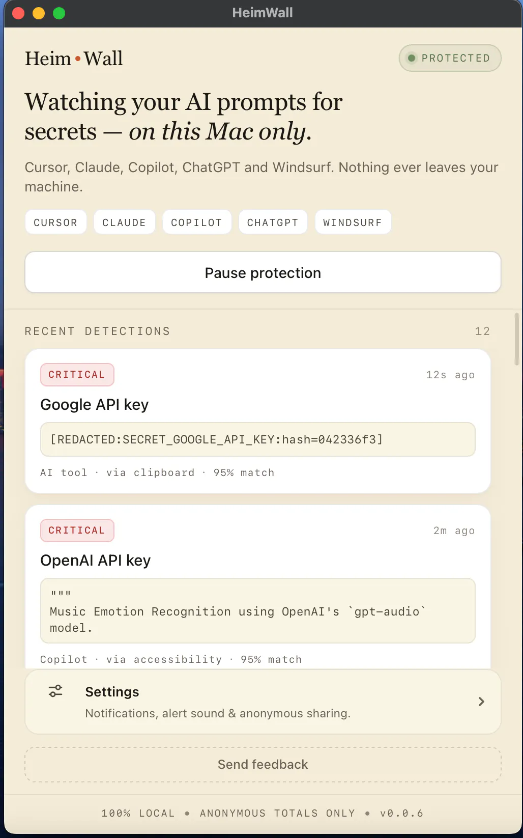 HeimWall screenshot 2