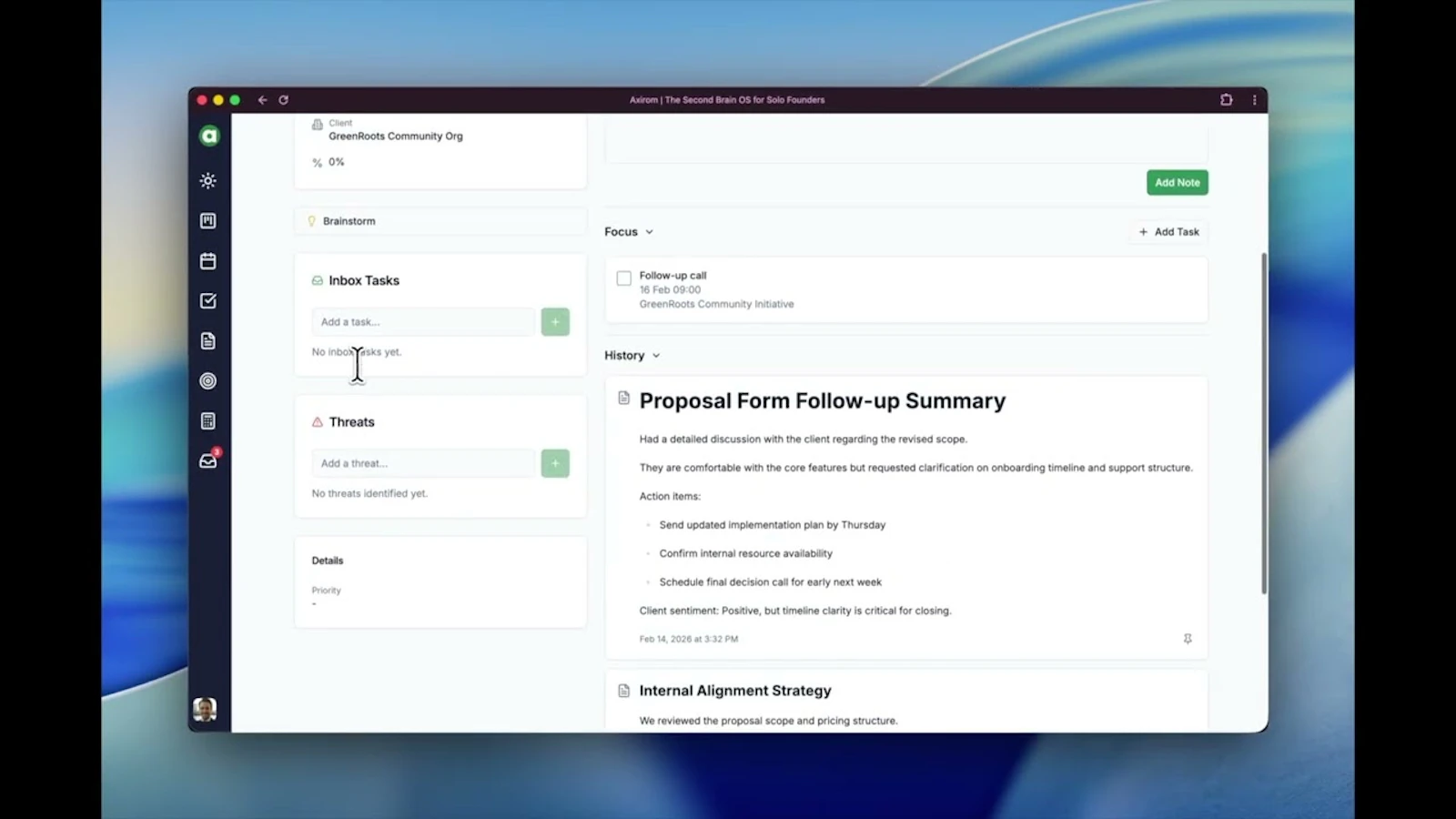 Axirom | All-in-One CRM screenshot 1 (video preview)