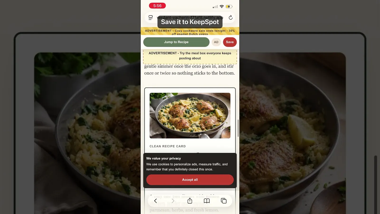 KeepSpot screenshot 1 (video preview)