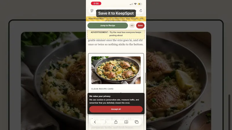 KeepSpot screenshot 1 (video preview)