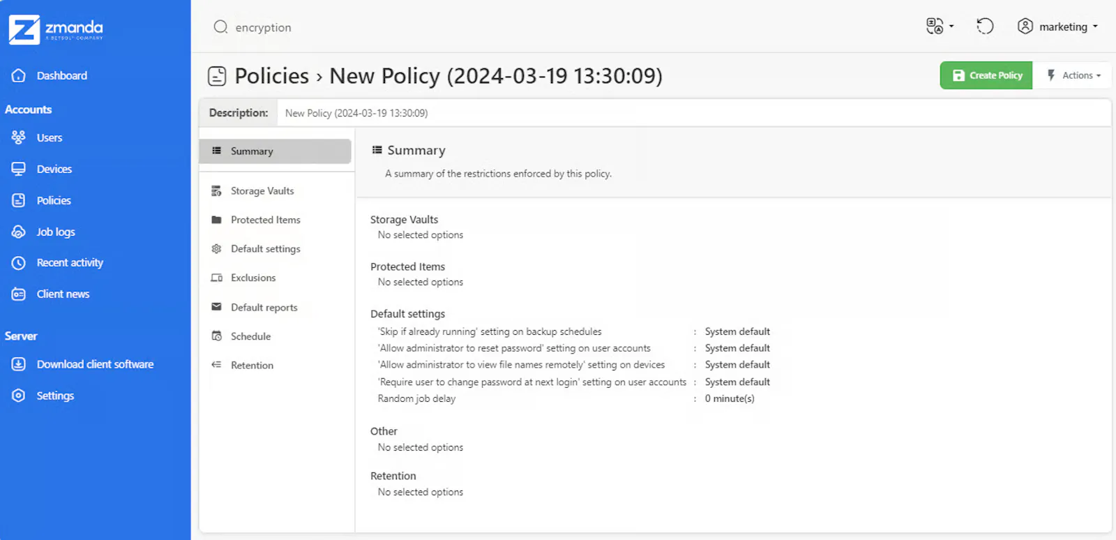 Zmanda Pro screenshot 3