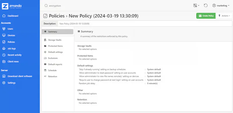 Zmanda Pro screenshot 3