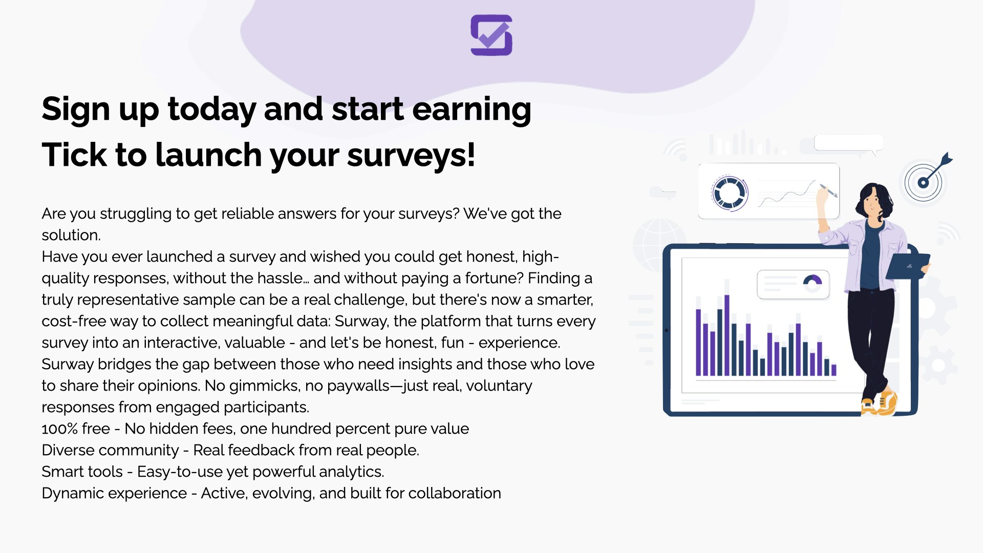 Surway.io - Donde se encuentran las opiniones: respuestas reales, costo cero media 5