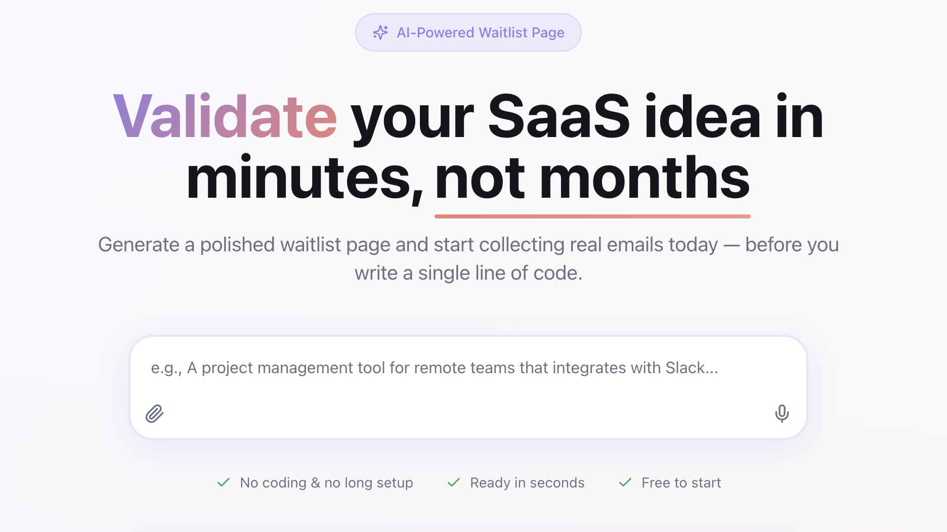 Média ValidateFast.io - Testez votre idée SaaS avant d'écrire un code 2