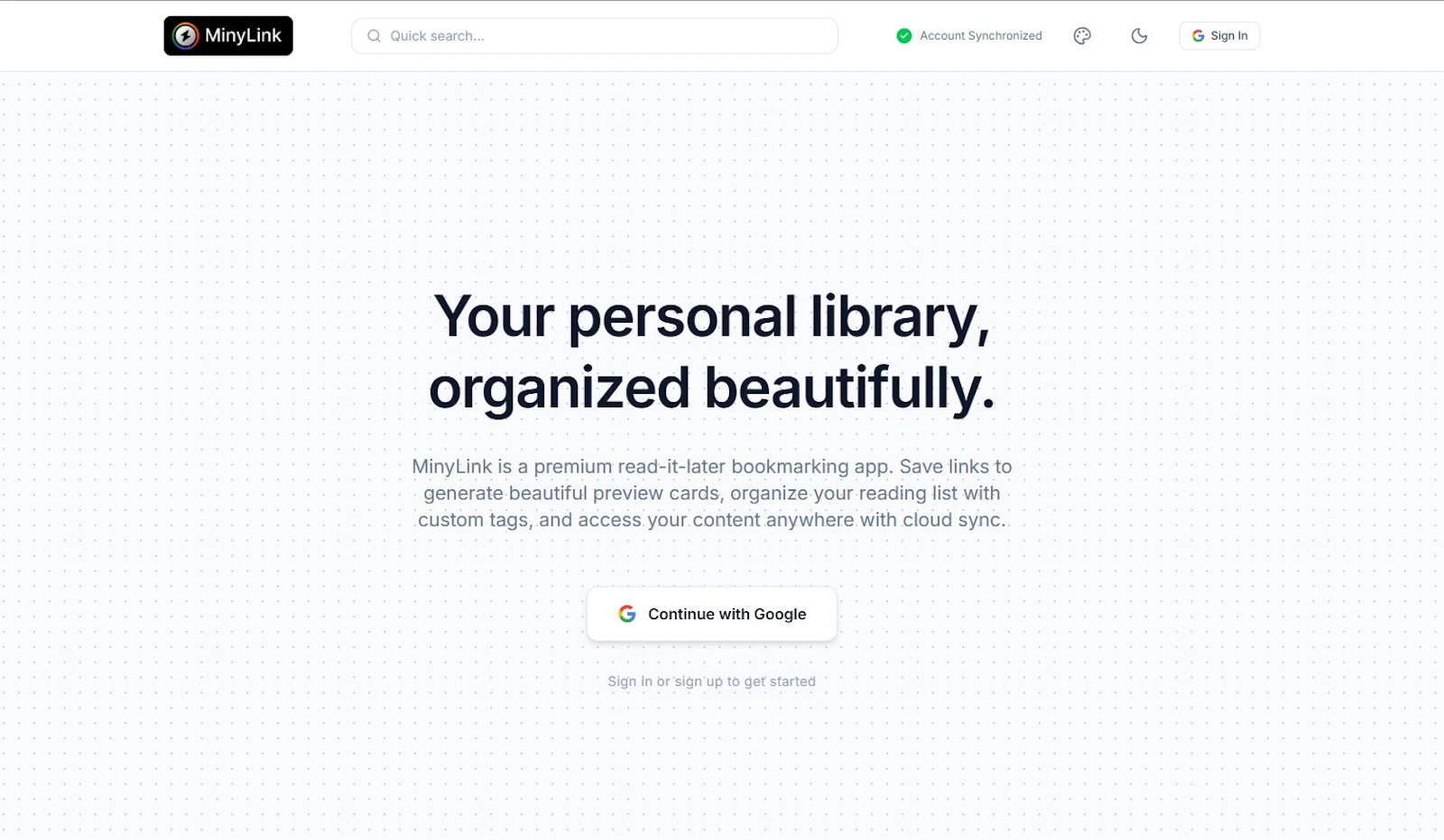 MinyLink screenshot 2