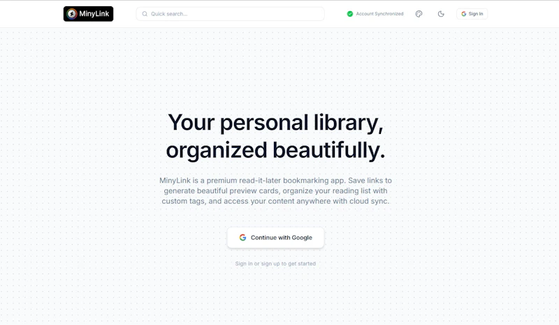 MinyLink screenshot 2