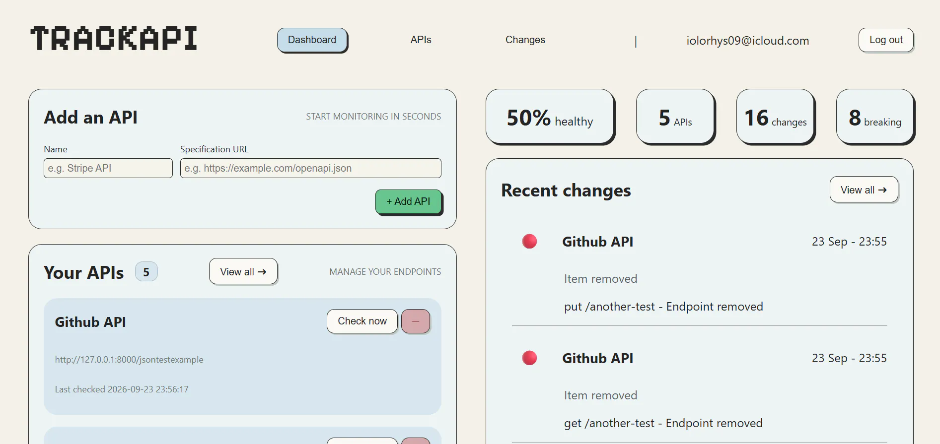 TrackAPI gallery image