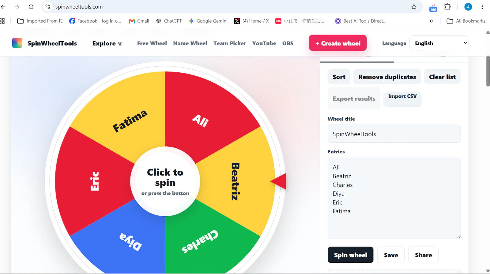 SpinWheelTools screenshot 1