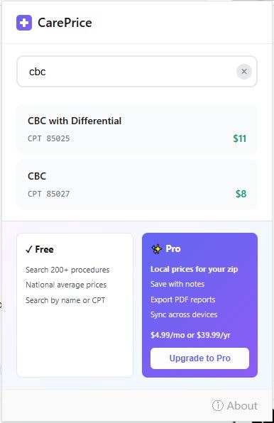 CarePrice gallery image