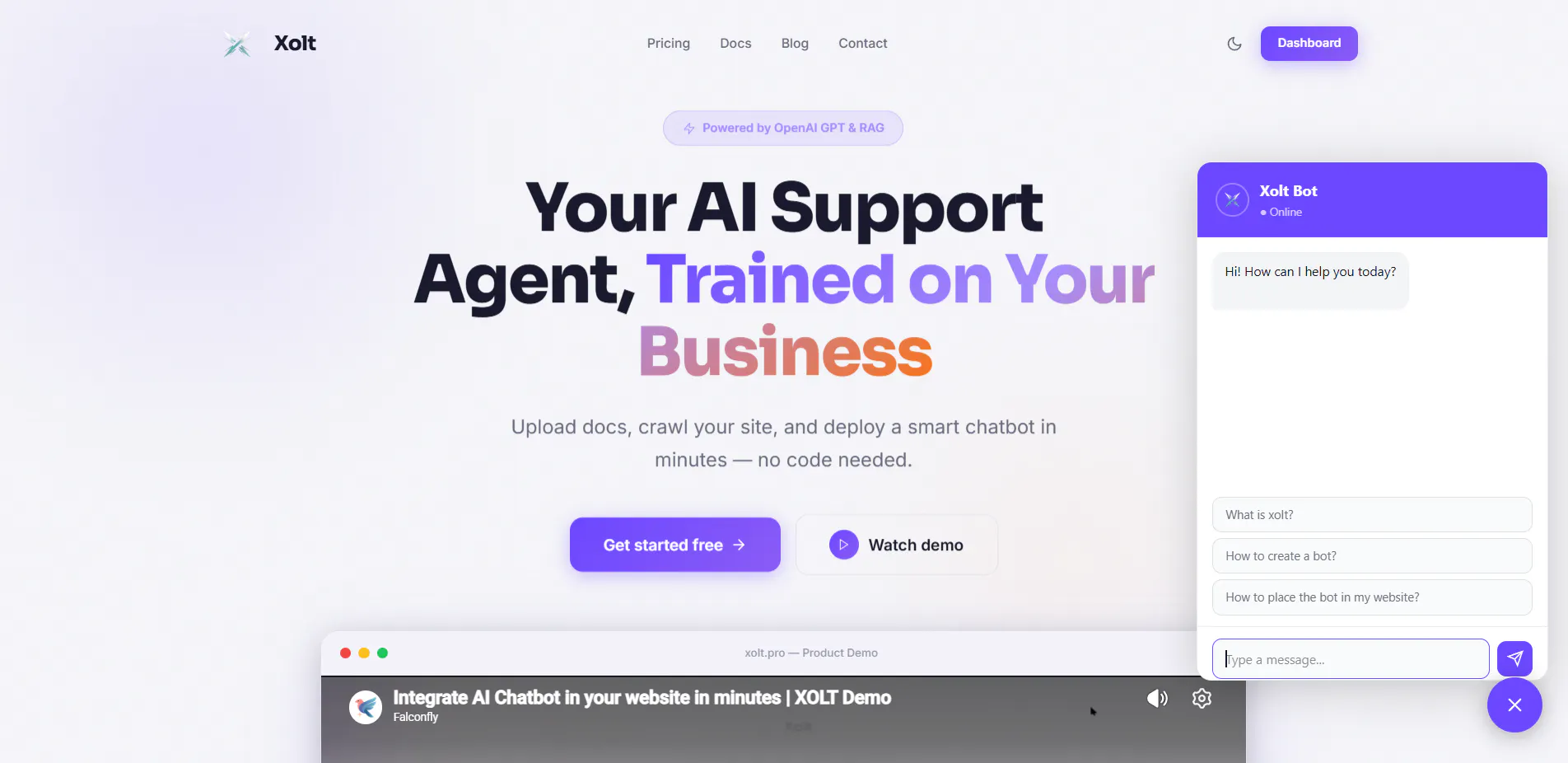 Xolt: AI Chatbot For Your Business gallery image