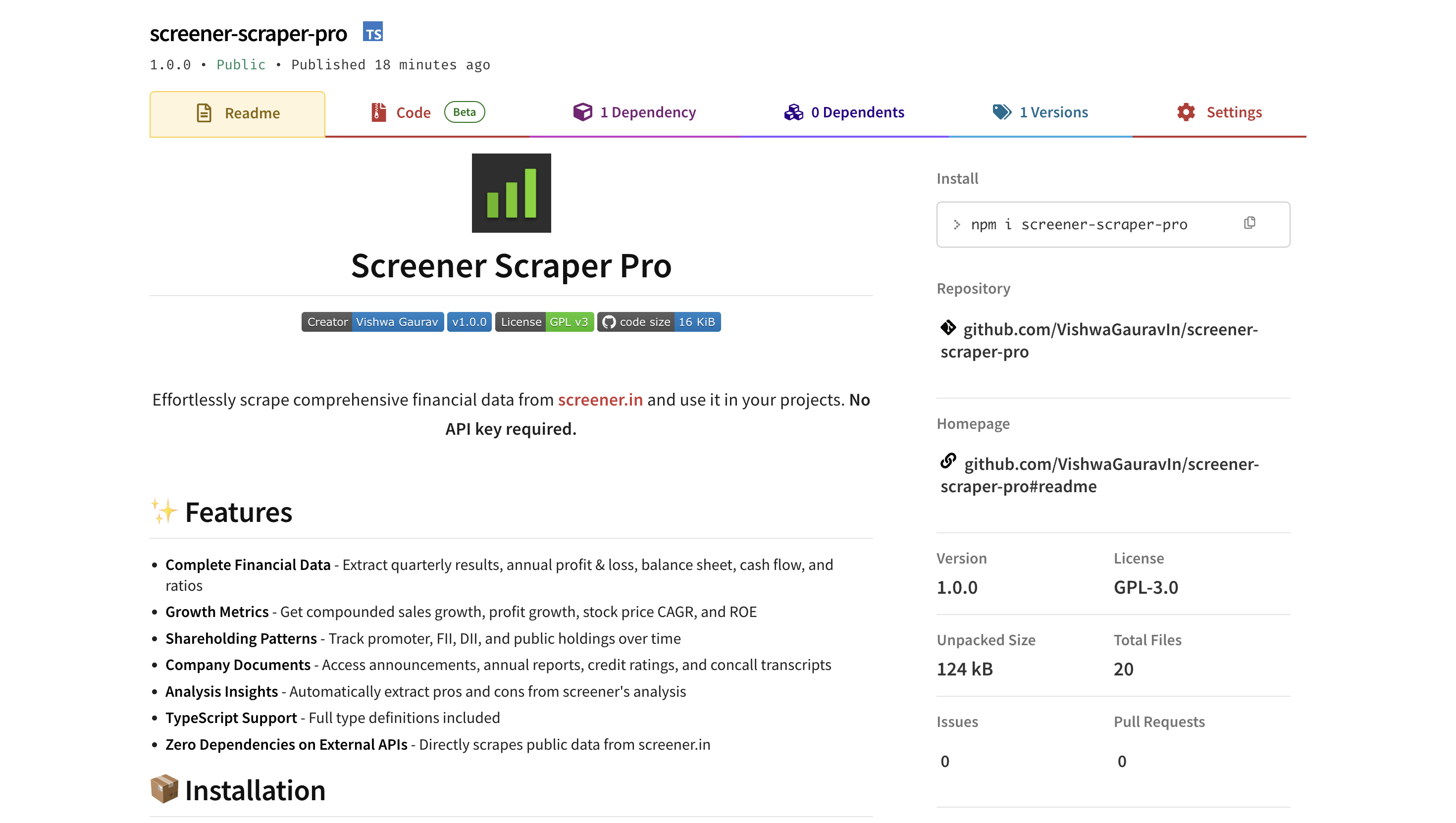 Screener Scraper Pro - Screenshot 2 showing product features and functionality