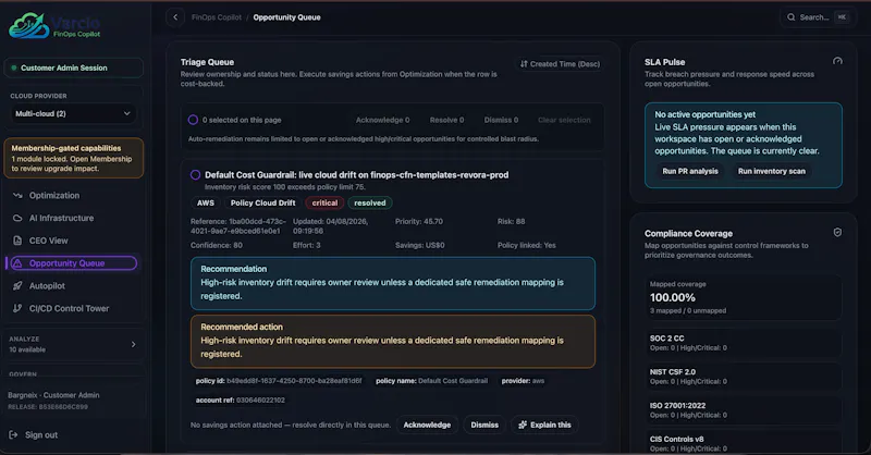 Varcio Cloud FinOps Copilot screenshot 3