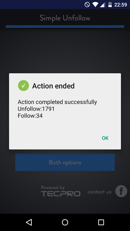 simple unfollow gallery image