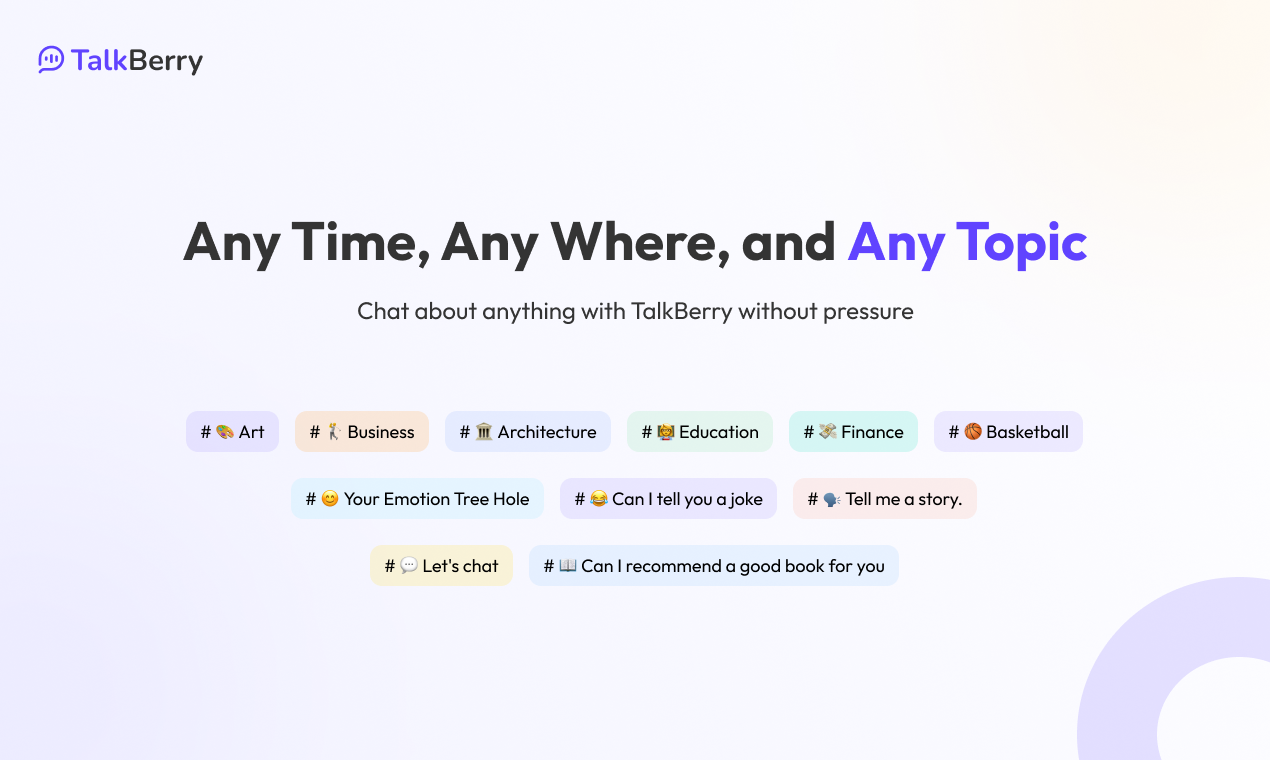 Talkberry - AI tarafından desteklenen kişisel dil öğretmeniniz medya 5