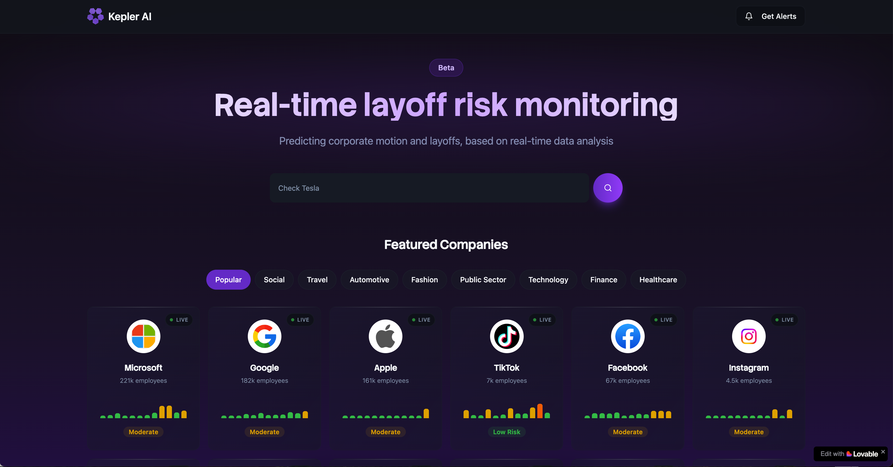 AI Layoff Predictor gallery image