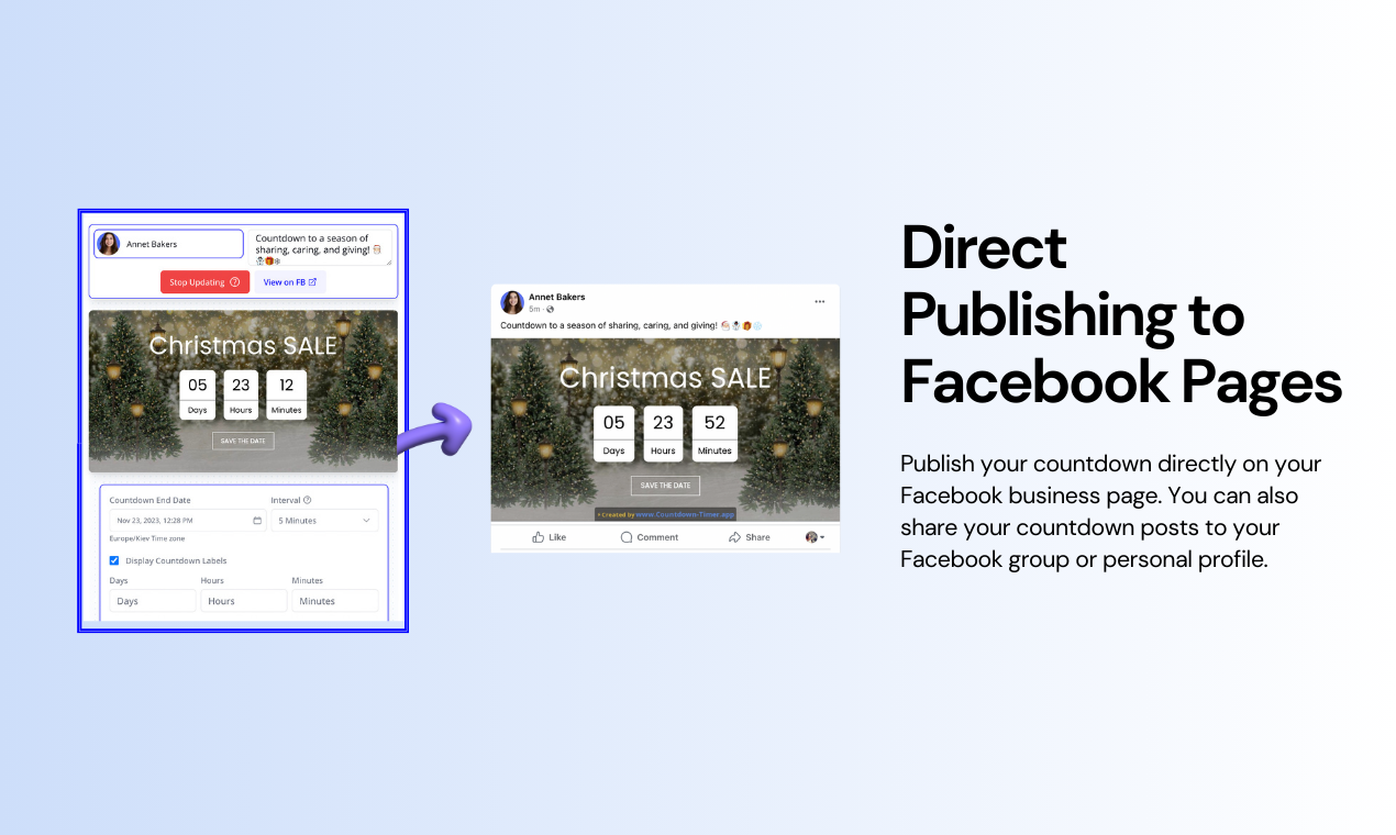 Facebook Countdown Timer App media 2