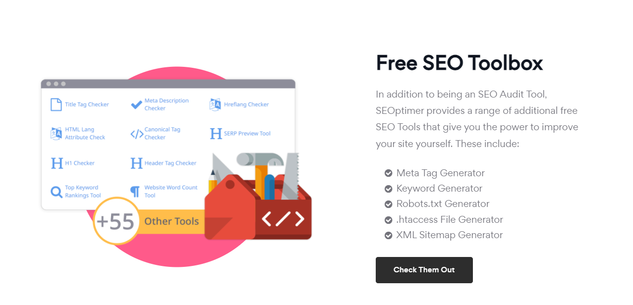 وسائط Seoptimer - تحليل مواقع الويب باستخدام أداة تدقيق وتقارير SEO مجانية 5