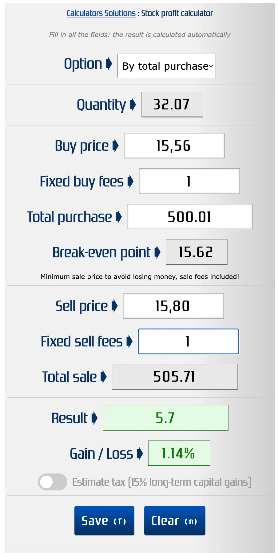 Calculators.Solutions gallery image