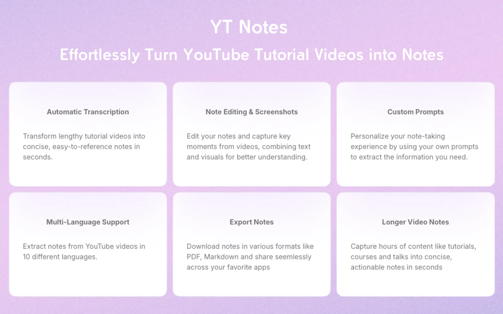 YT Notes screenshot 2