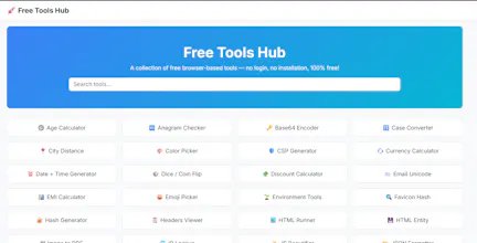 Free Tools Hub gallery image